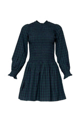 Finley Dress in Twilight Pine Plaid