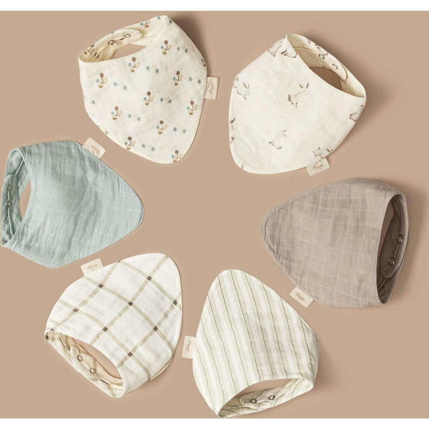 Organic Cotton 3-Piece Poppy Bib Set