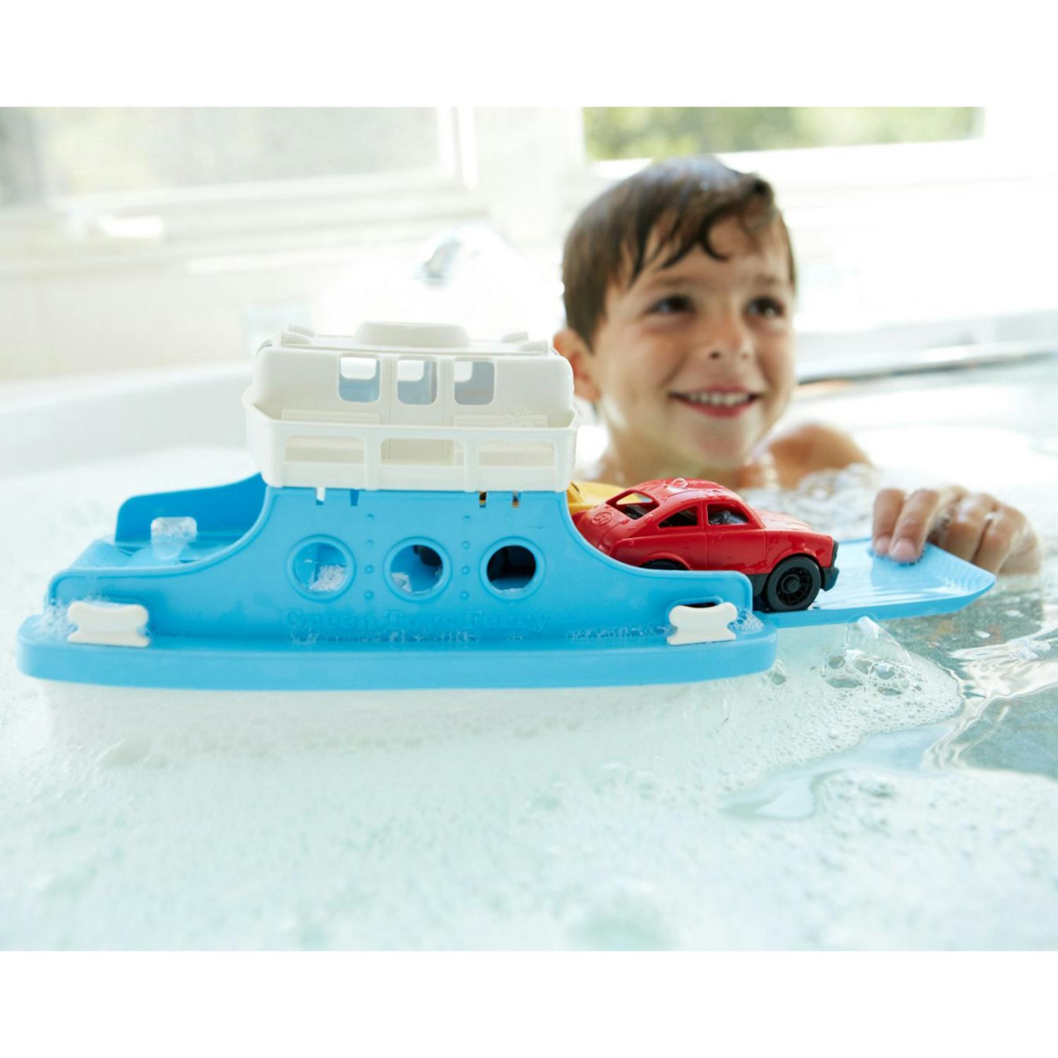 Ferry Boat - Blue & White