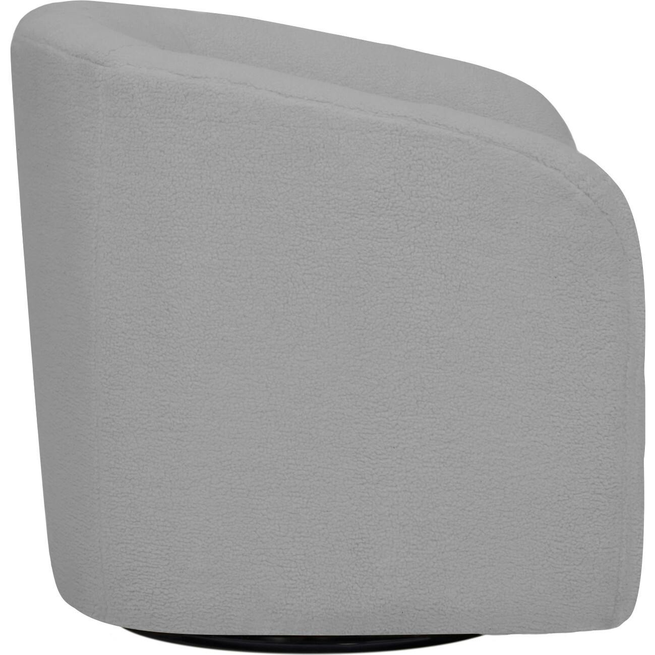 Monroe Faux Shearing Swivel Tub Chair