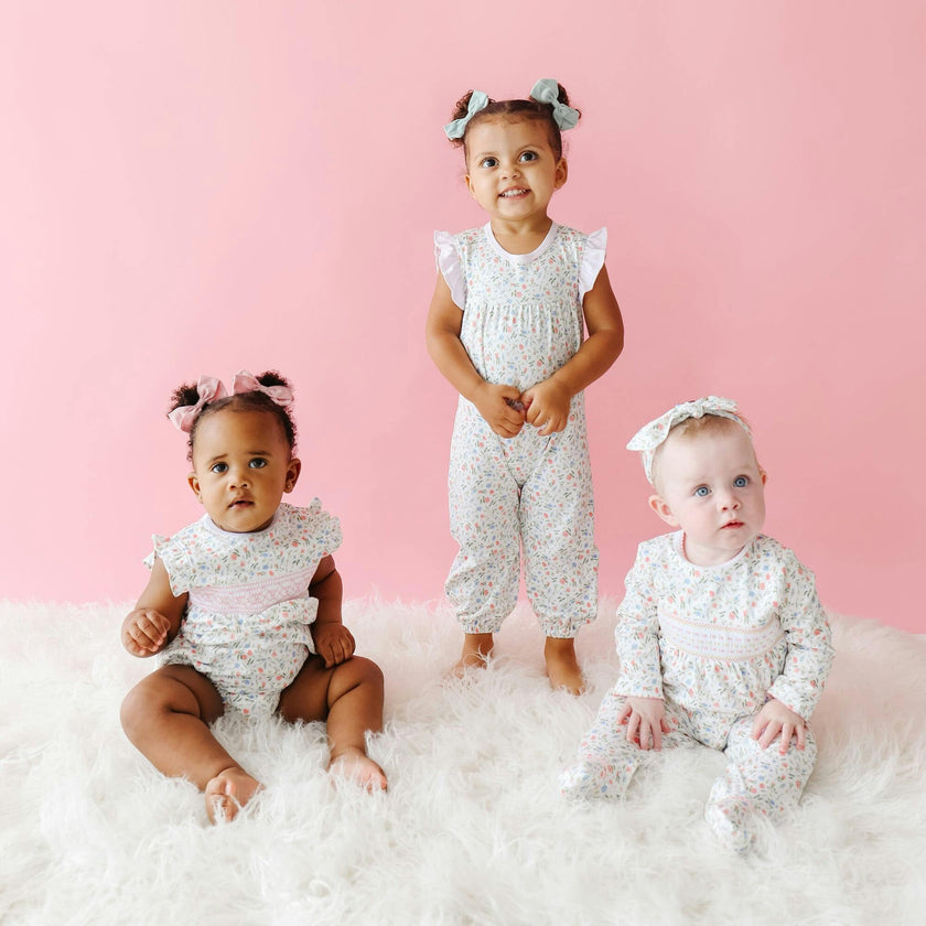 Pink Madison Smocked Bubble