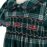 Ariella Girl Dress - Green Tartan