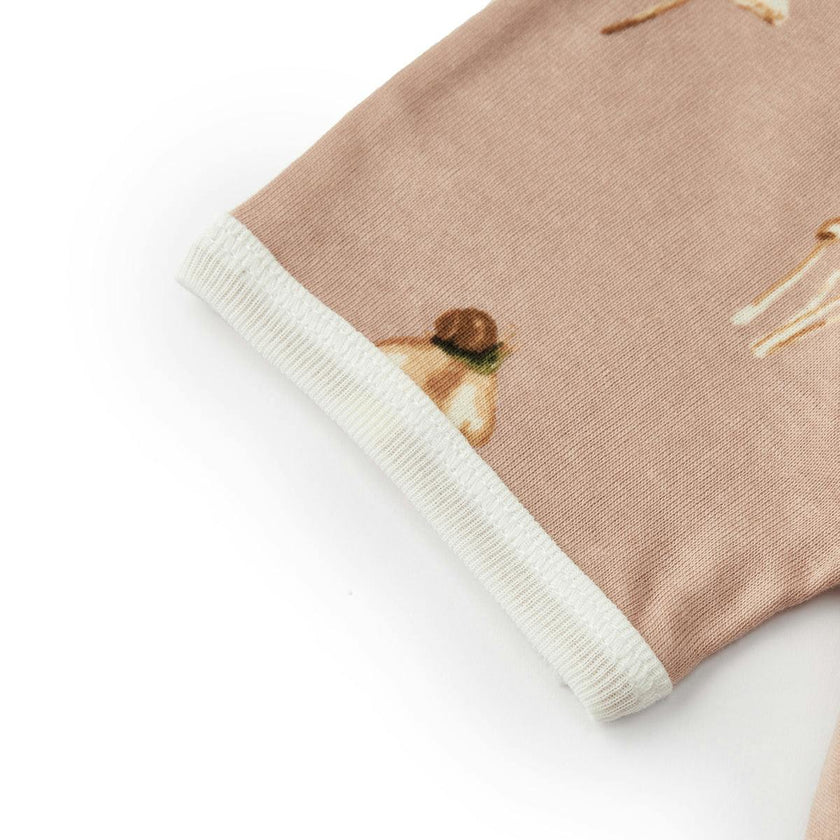 Mushroom Organic Cotton Short Sleeve One Piece