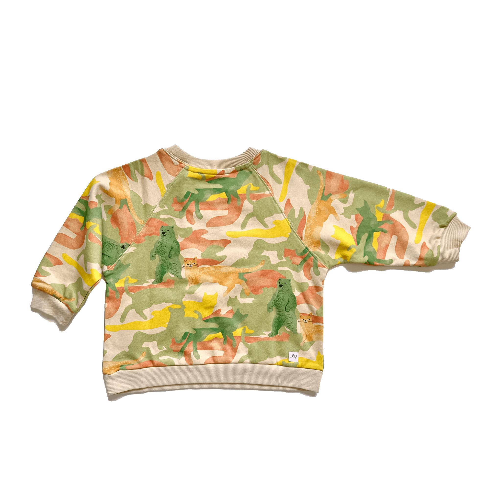 Toby Printed Long Sleeve Terry Sweatshirt