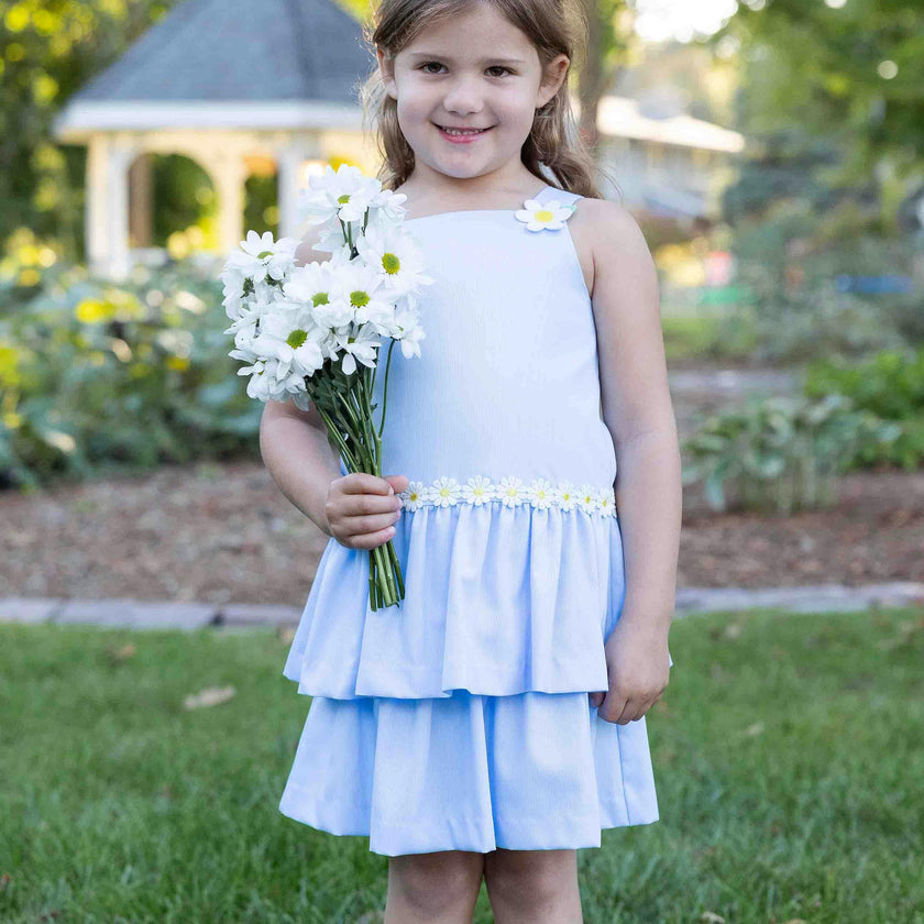 Pique Dress with Daisies