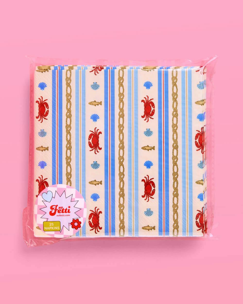 Nautical Napkin Set - 25 paper napkins
