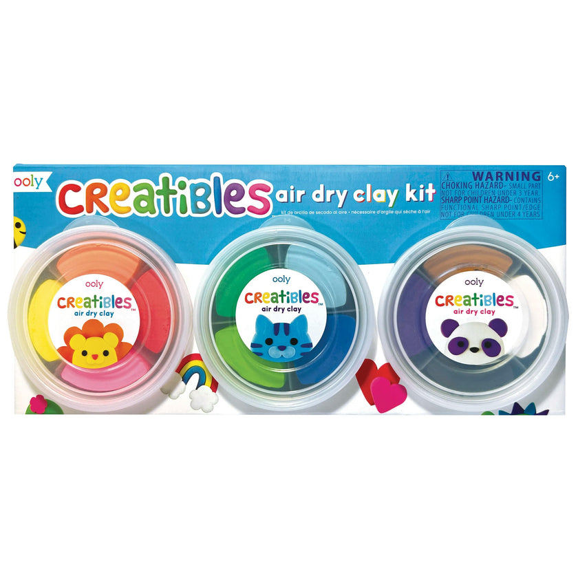 Creatibles Standard Air Dry Clay Kit - Set of 12 Colors