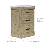 Teamson Home Donovan 24" Single Bathroom Vanity with Two Drawers