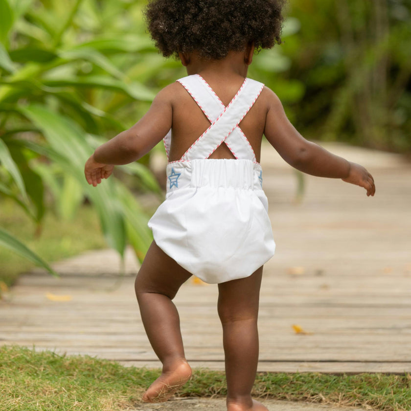 Henry Sunsuit in Striped Stars (Unisex)