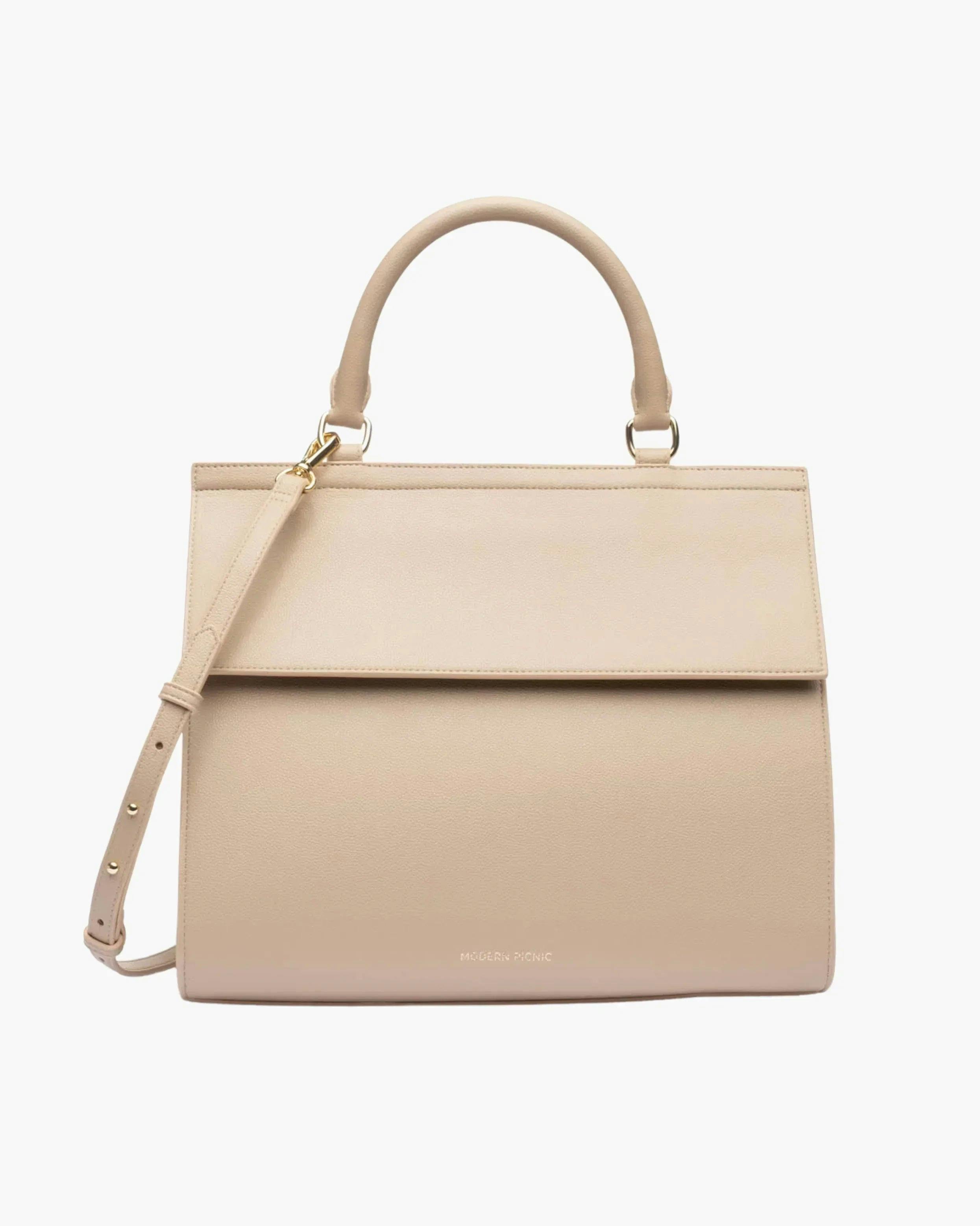 Large, Insulated, Chic Lunchbox, Cream