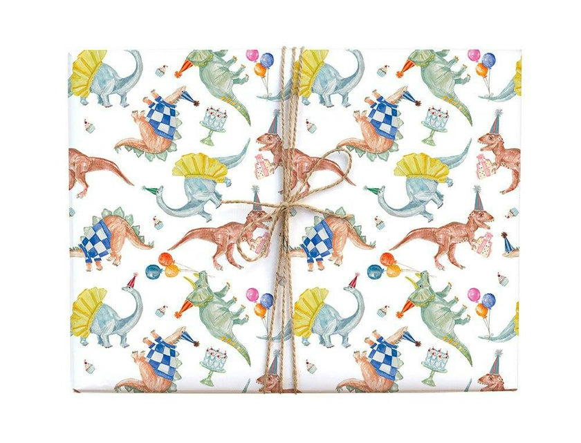 Birthday Dinosaurs Gift Wrap
