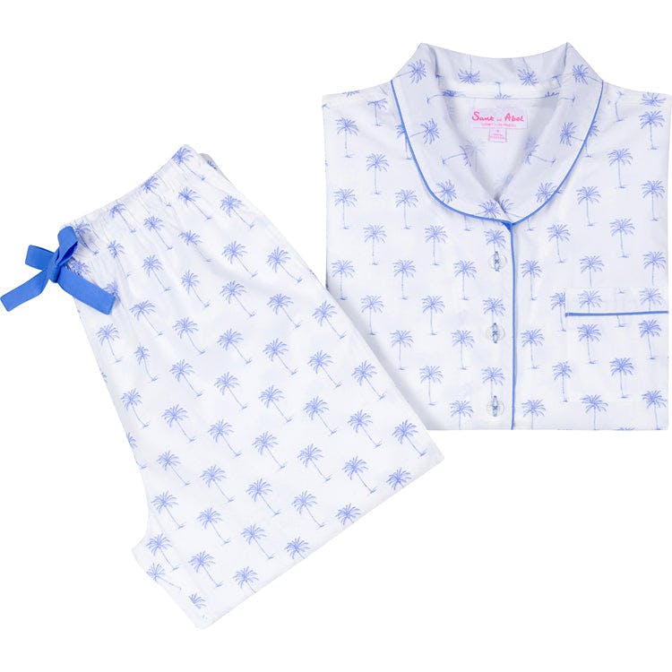 Women's Palm Tree Shirt & PJ Pant Set