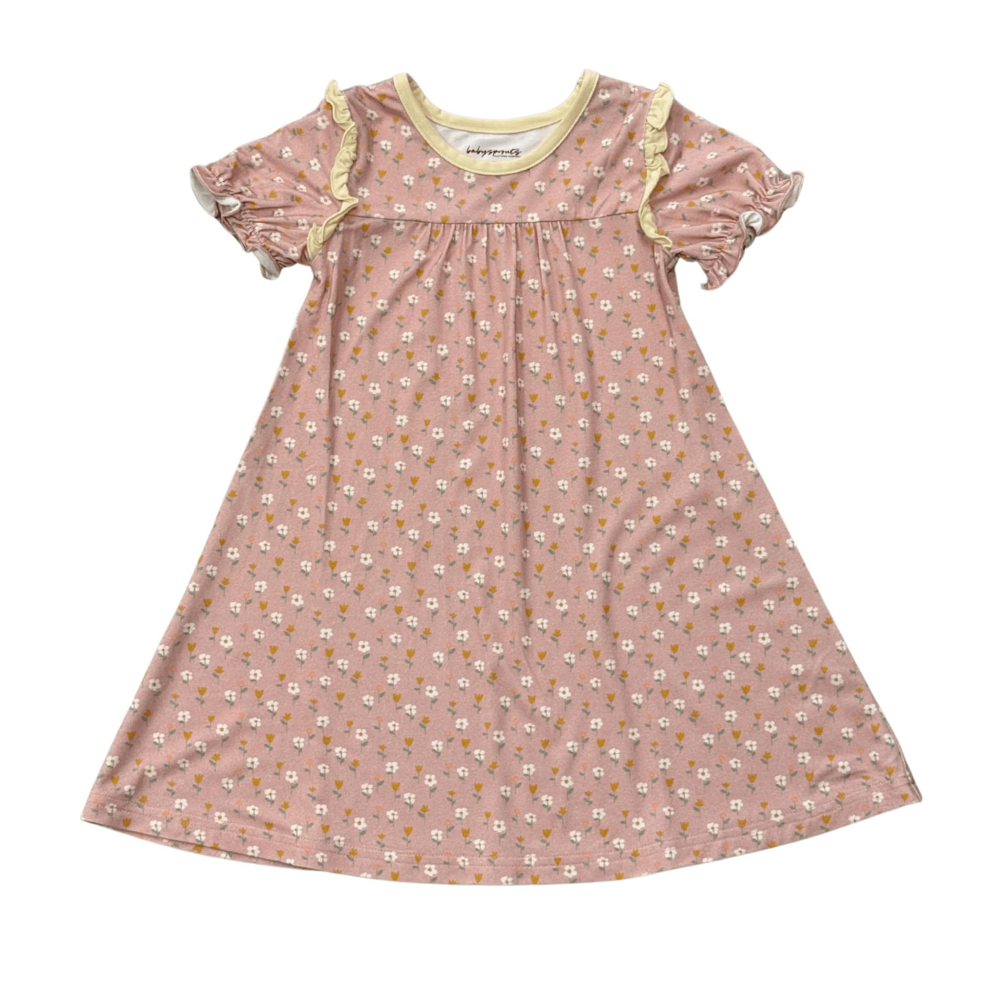 Girls Night Gown in Mini Daisy