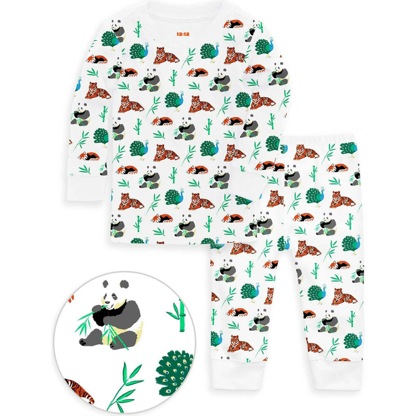 The Organic Long Sleeve Pajama Set [Zen Zoo]