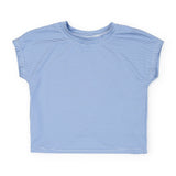 Sloane Girls' Short Sleeve Performance Top by LH Sport - Blue Stripes