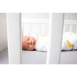 Block-Printed Cotton Fitted Crib Sheet