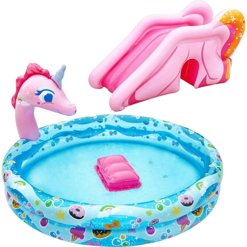 Spray N Splash Pool w/ Inflatable Water Slide