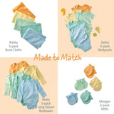 BAILEY 5-Pack BAILEY Burp Cloths