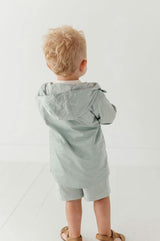 Light-weight Windbreaker in Aqua Grey