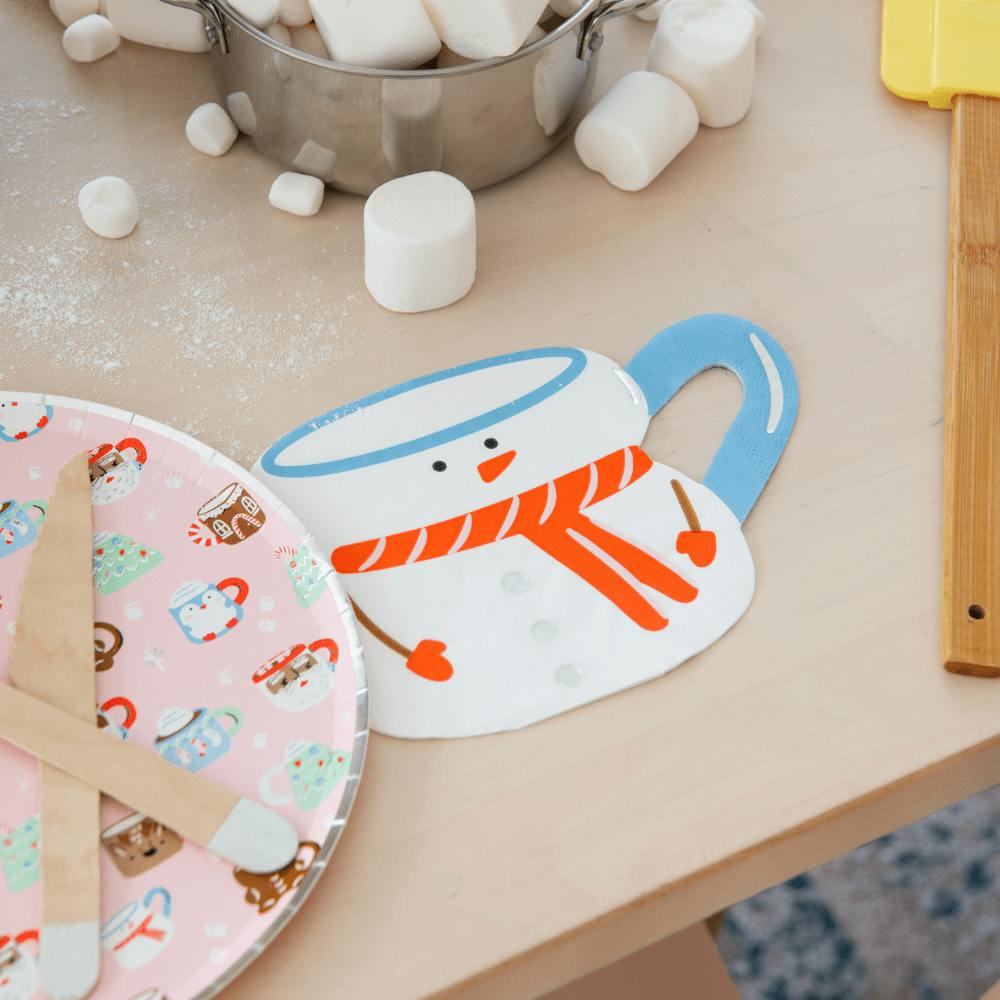Baking Spirits Bright Snowman Mug Large Napkins