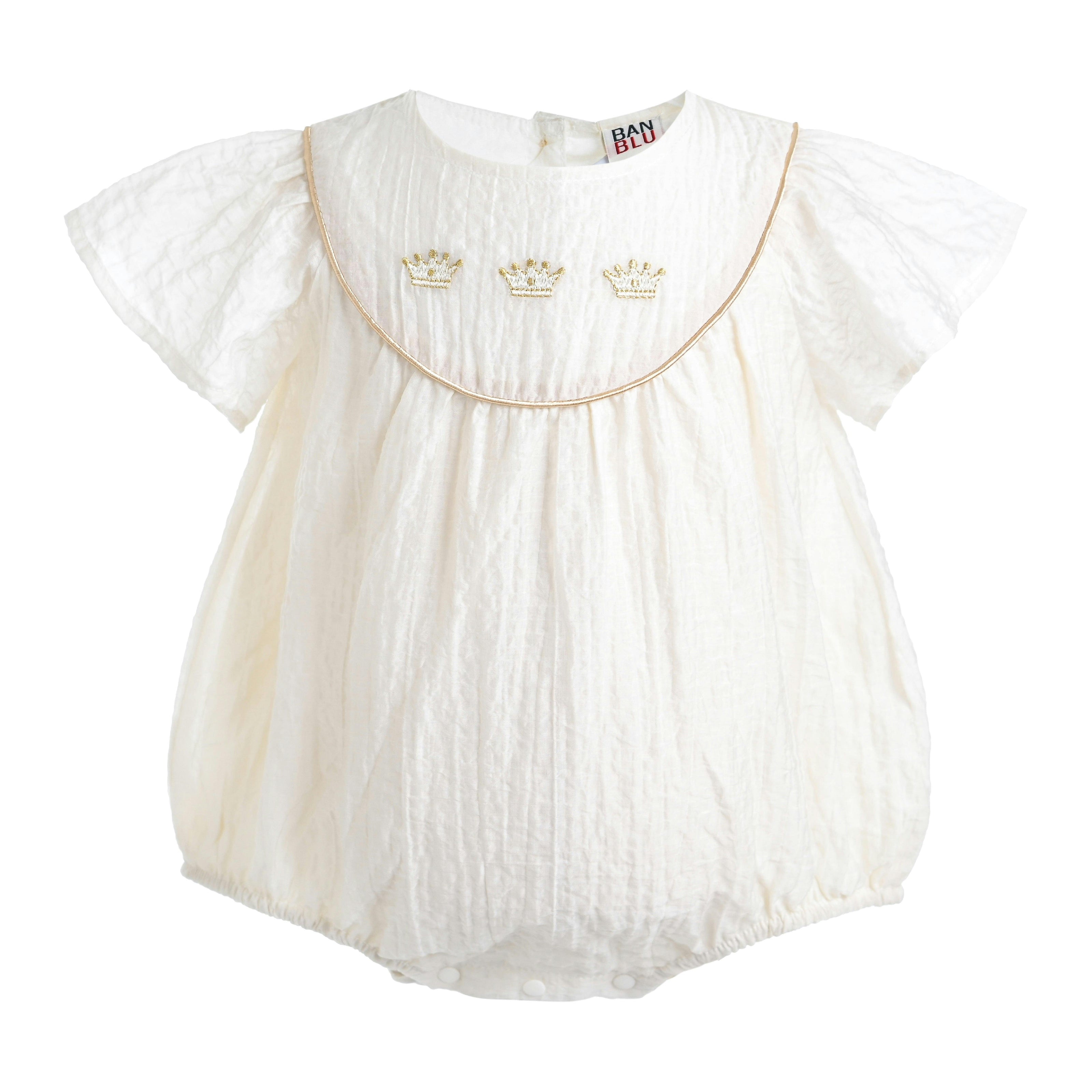White Crown Romper