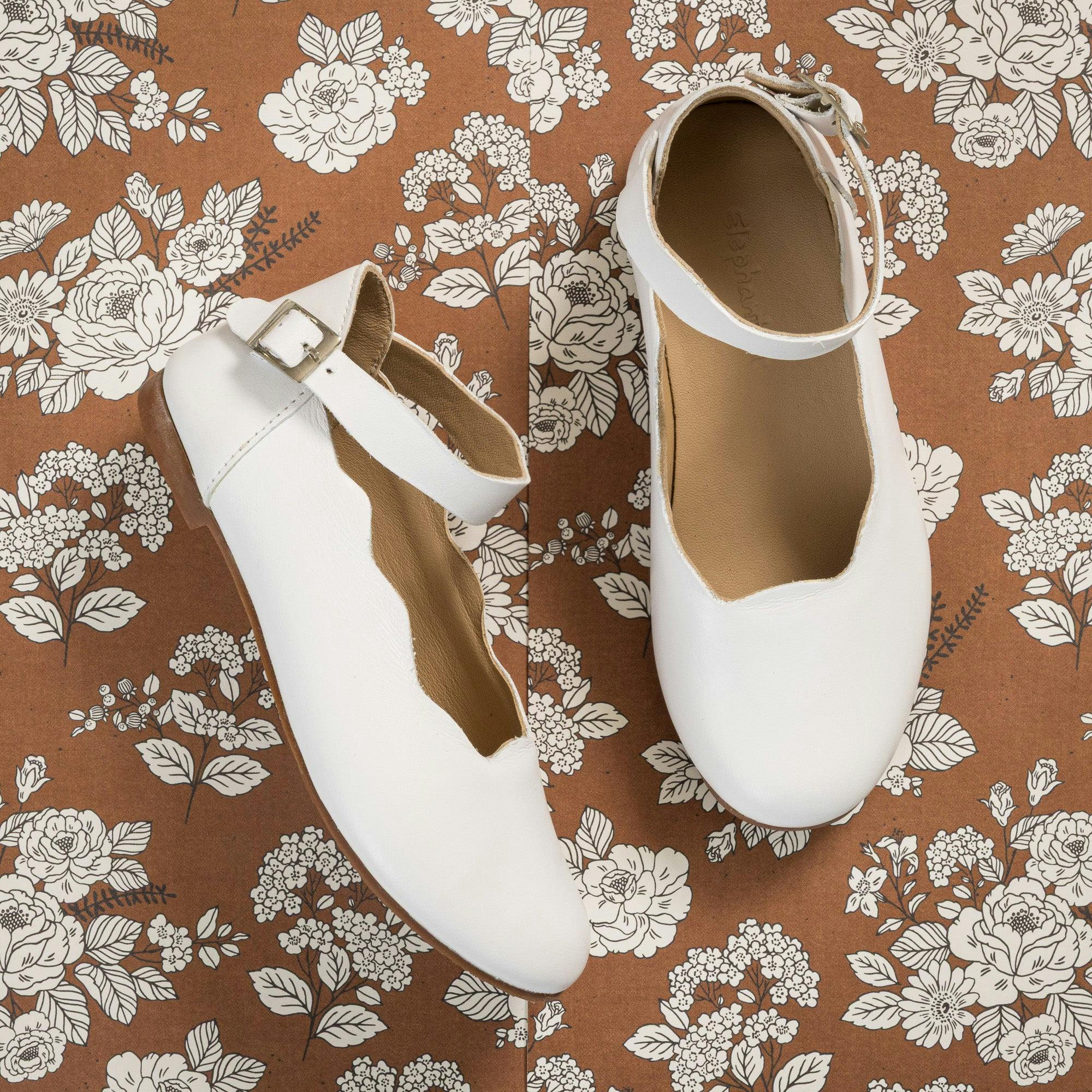 Ondina Ballet Flat | White Leather