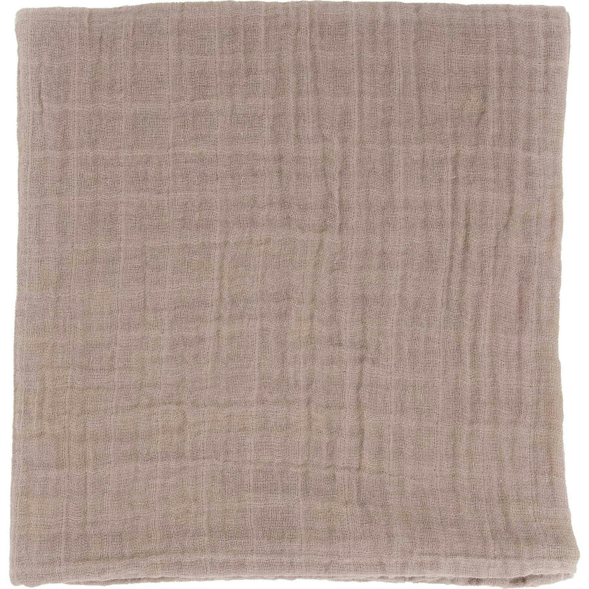 Organic Cotton Muslin Swaddle Blanket - Driftwood