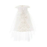 White Solana Floral Overlay Dress