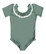 Carlotta Surf Suit in Sage Green & Ivory