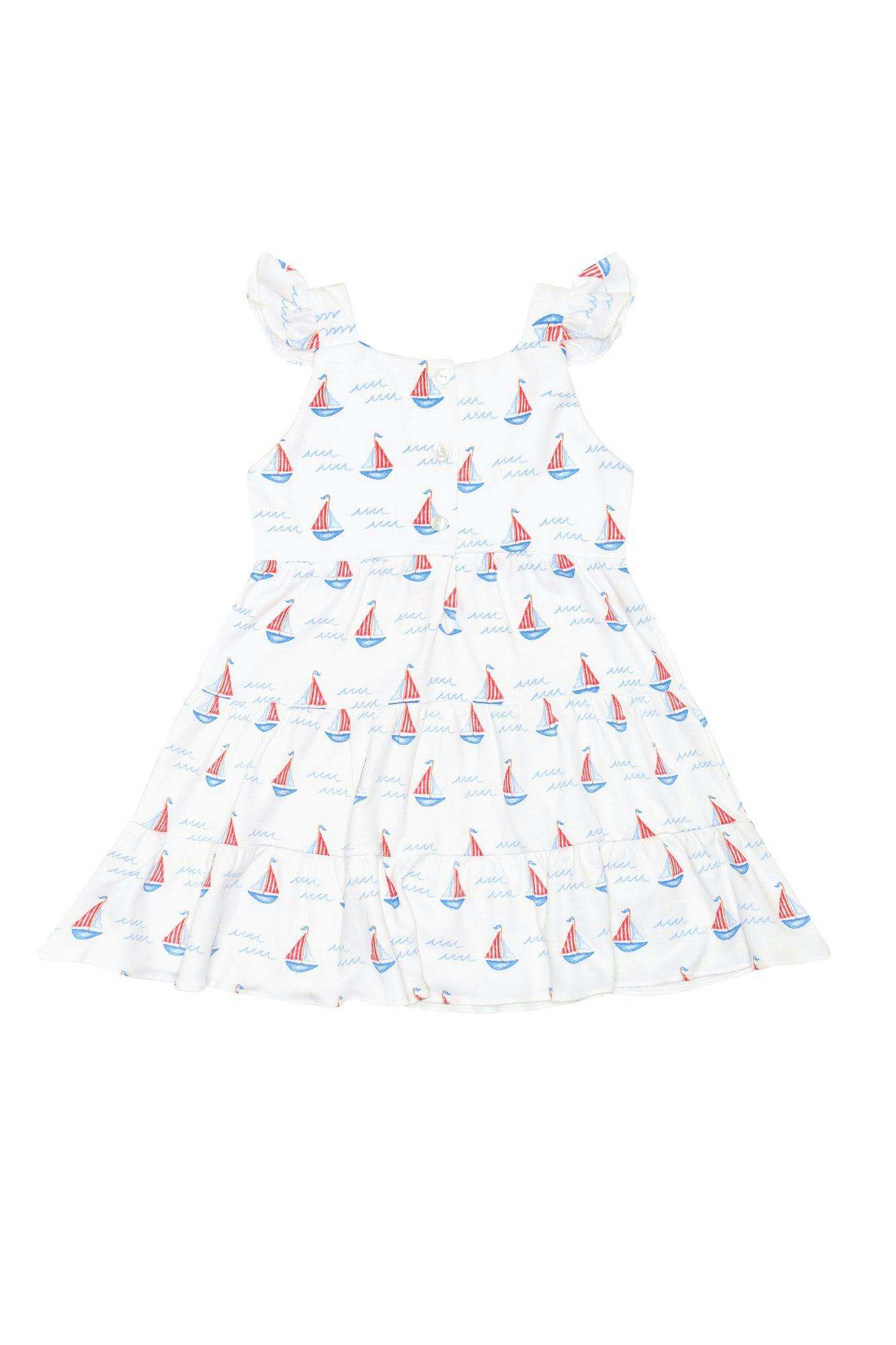 Sailboats Ruffle Dress