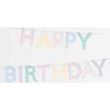 Scallop Pastel Happy Birthday Garland