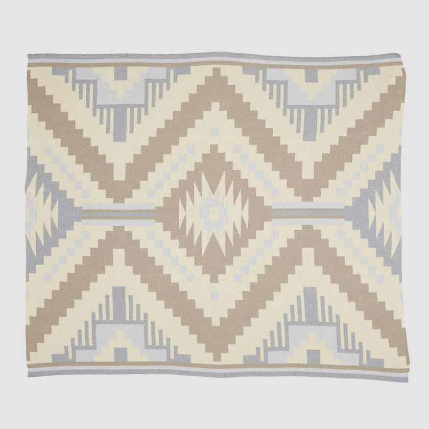 Cotton Sustainable Knit Throw Blanket | New Horizon