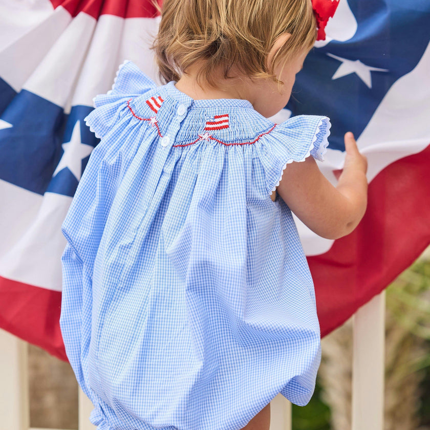 Smocked Bishop Bubble - Flags