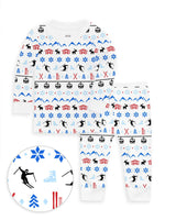The Organic Long Sleeve Pajama Set [Alpine Ski]