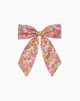Extra Large Bow Hair Clip in Peach Sparkle Betsy