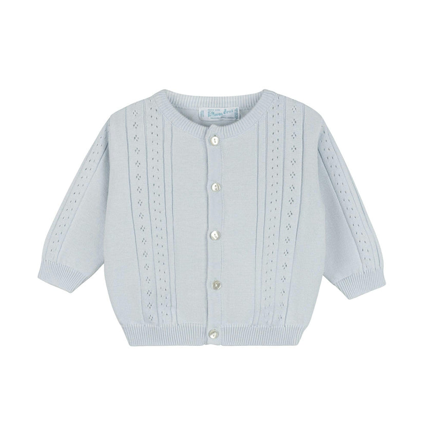 Classic Pointelle Knit Cardigan