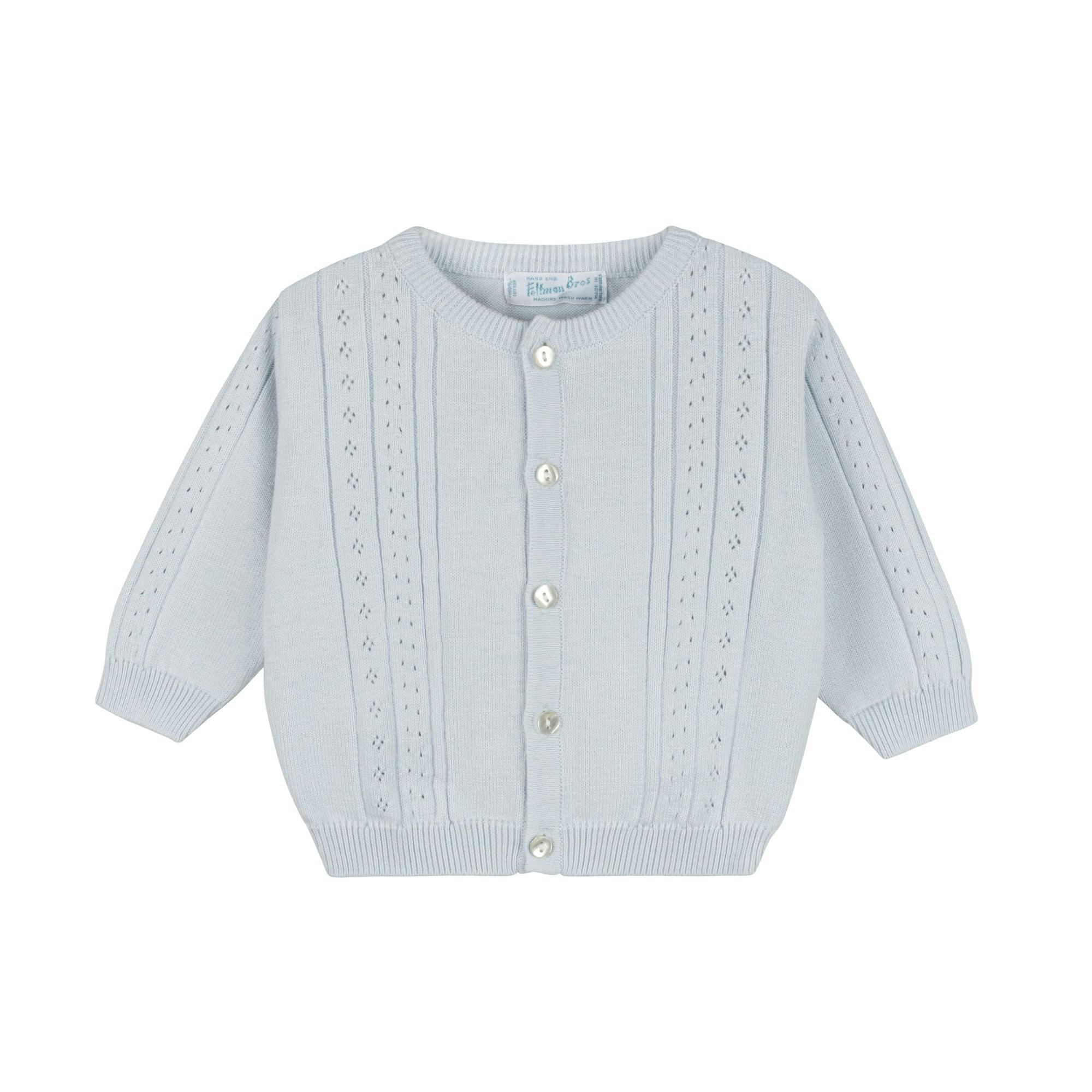Classic Pointelle Knit Cardigan