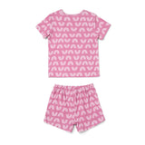 Rainbow Print 2-Piece Short Sleeve Tee & Short Playset