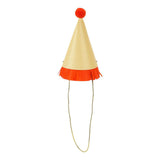 Packed Party Top Off the Fun Mini Glitter Party Hats Set of 8 - Shimmering Glitter Hats with Pom Pom Tops and Gold Elastic Straps, One Size Fits All