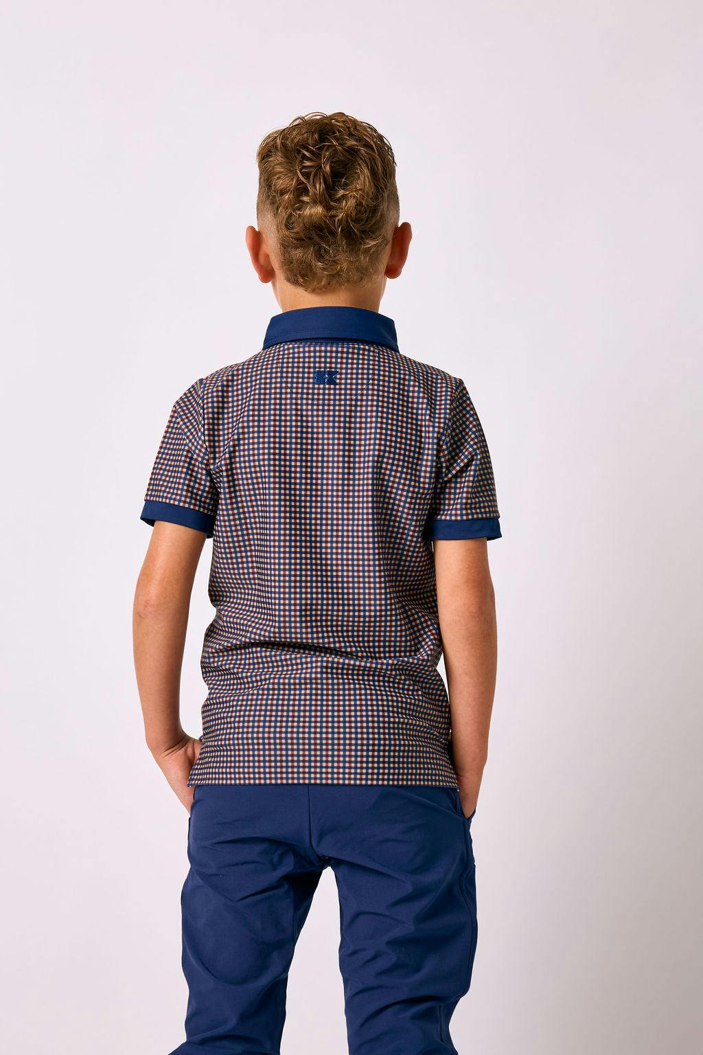 gingham polo shirt