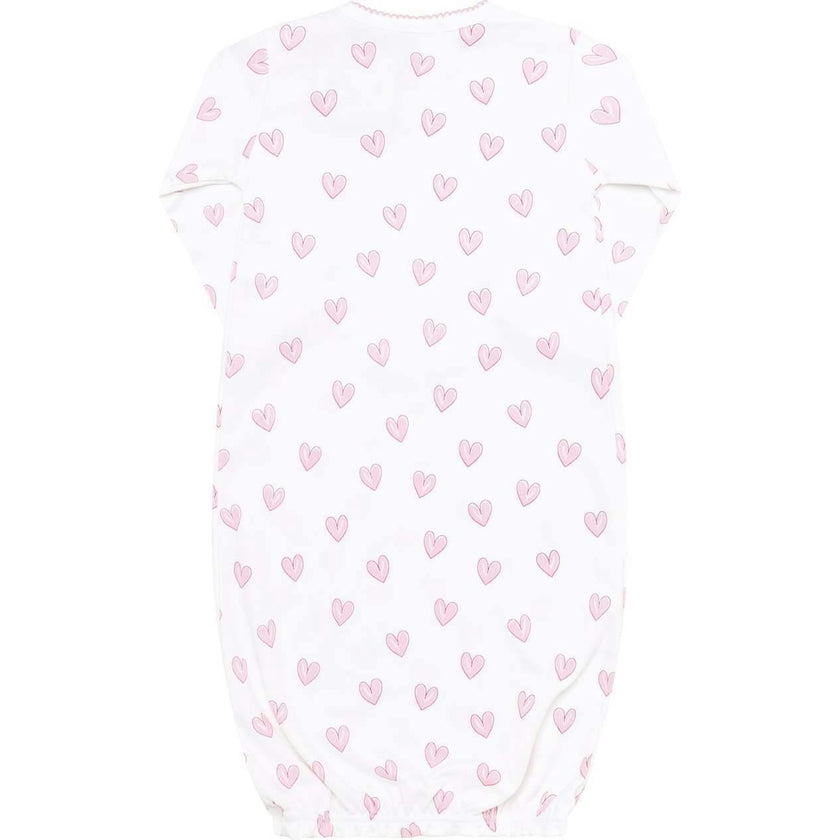 Pink Heart Print Gown