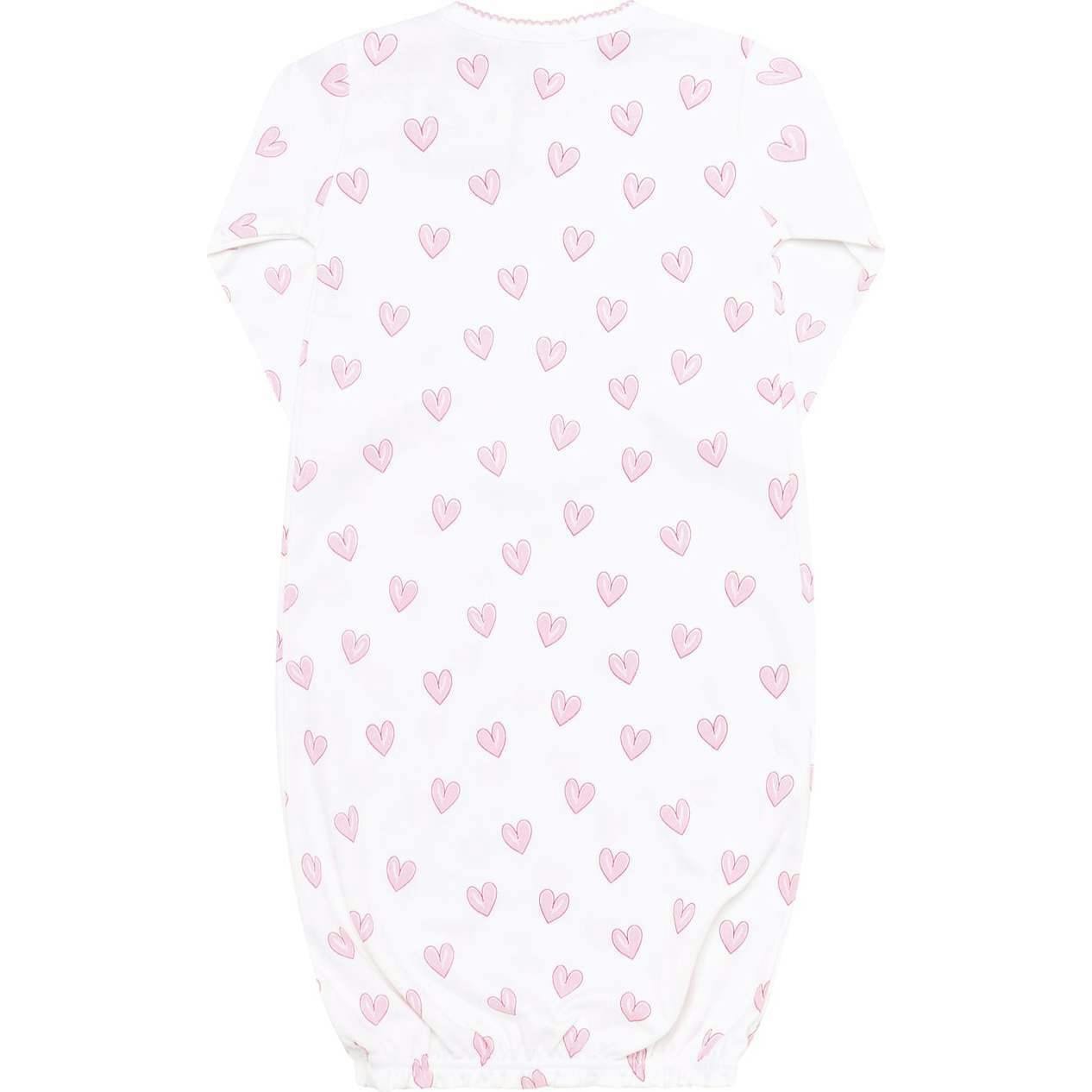 Pink Heart Print Gown