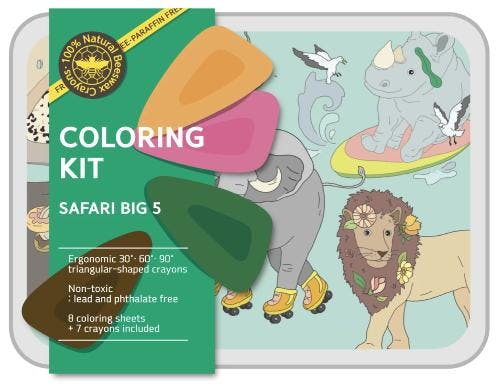 Coloring Kit - 5 units in set - SAFARI BIG FIVE Small