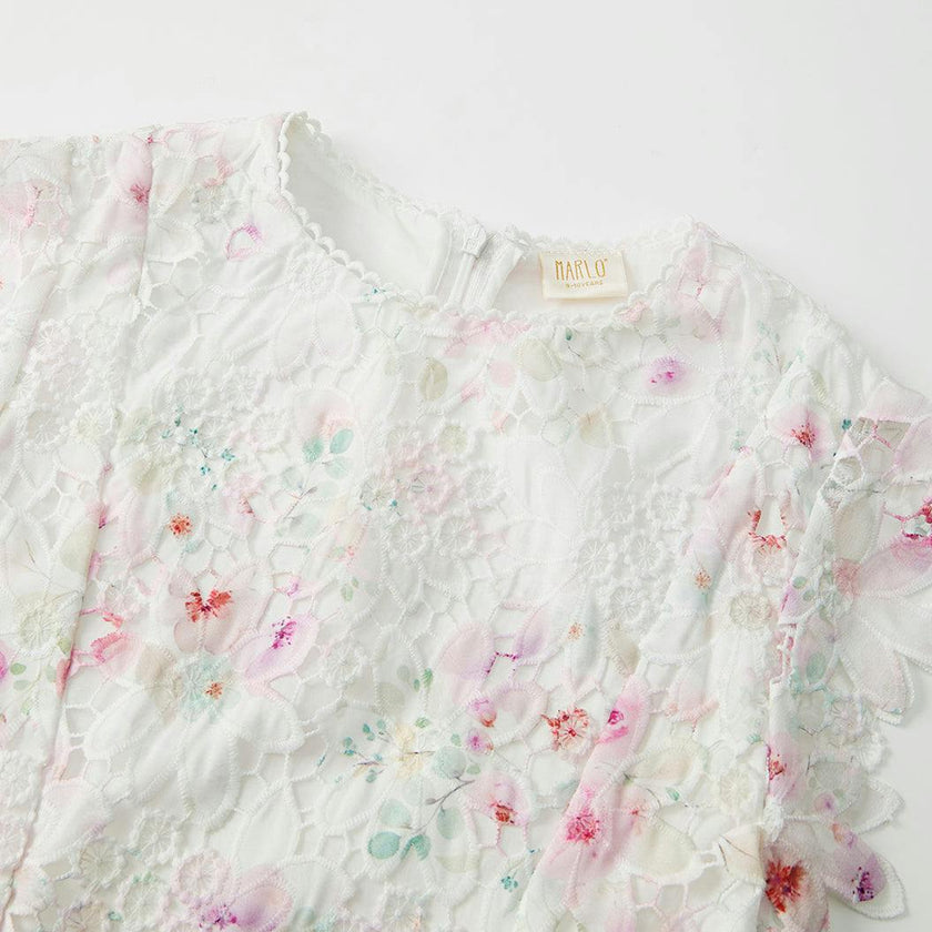 Belle Embroidered Mini Dress