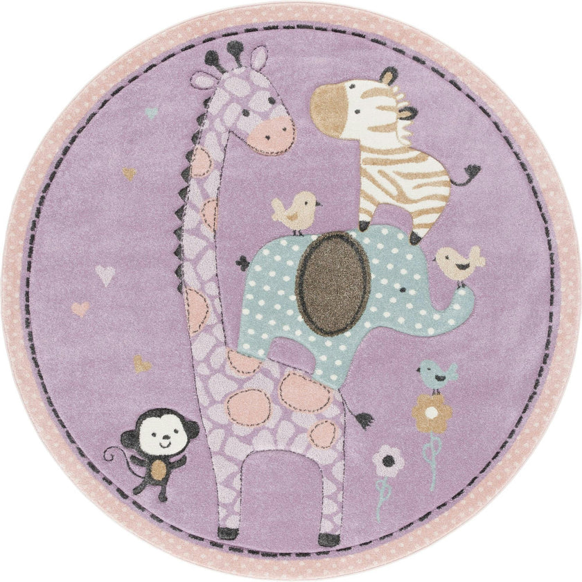 Carousel Kids 120 Large Round Rug