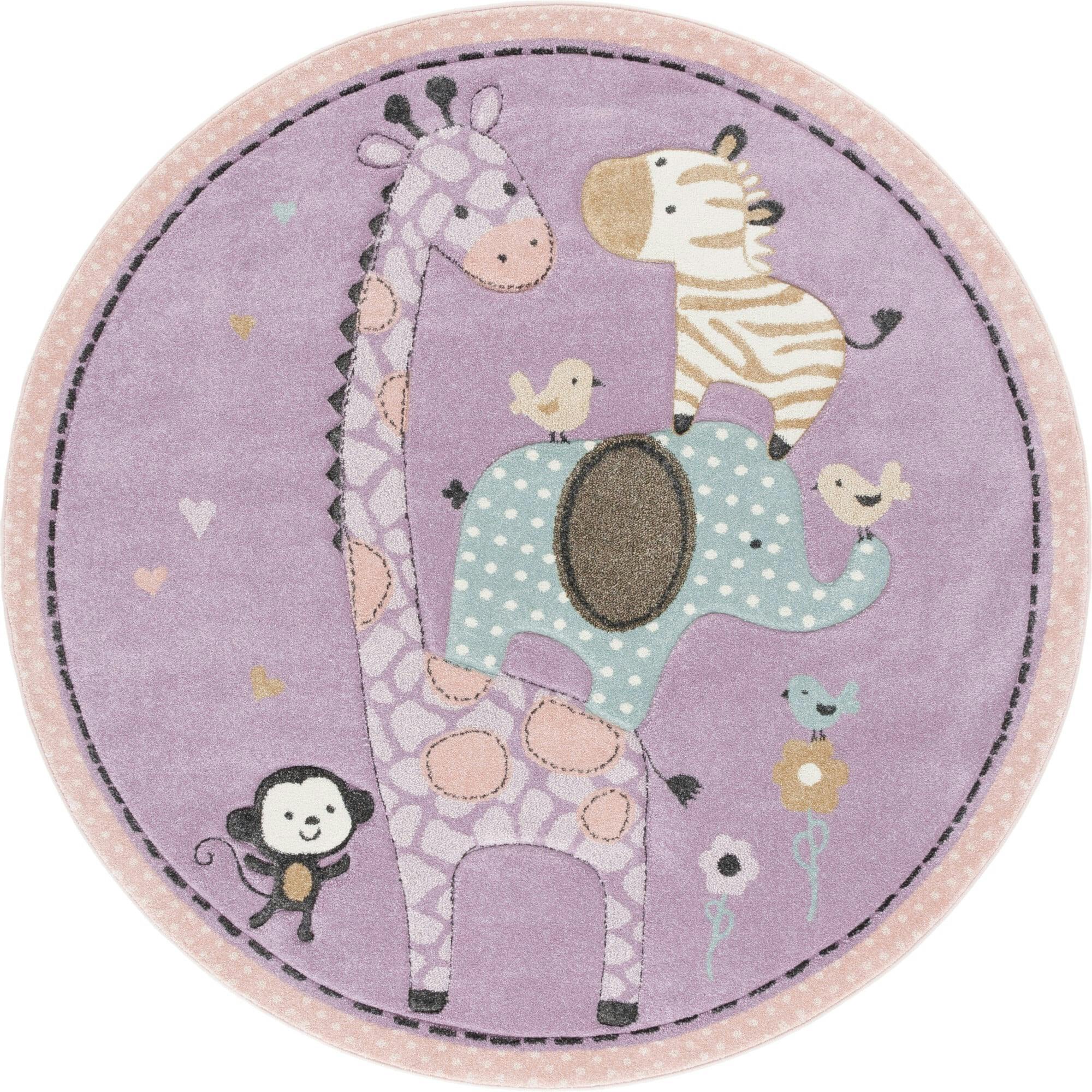 Carousel Kids 120 Large Round Rug