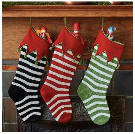 Elf Cuff Stripe Stocking