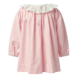 Flannel Dress with Broderie Collar
