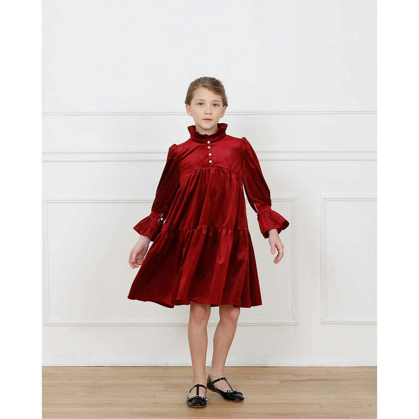 Evelyn dress (ruby red)