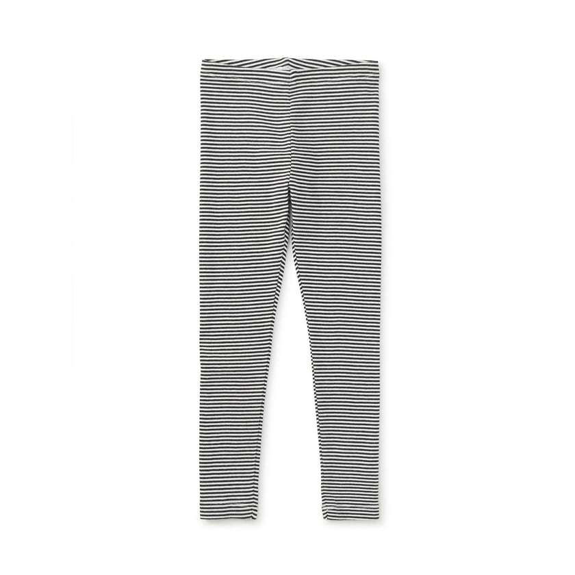 Striped Leggings, Jet Black